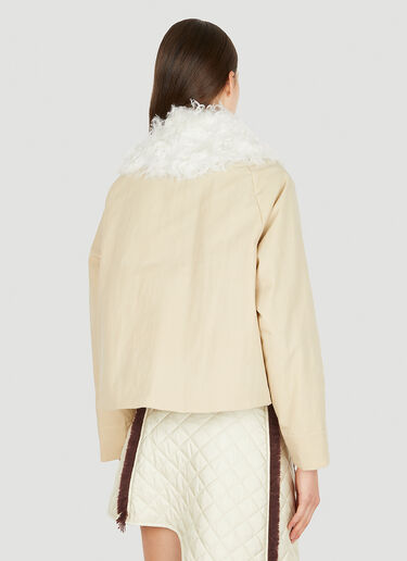 Durazzi Milano Contrast Collar Jacket Cream drz0250001