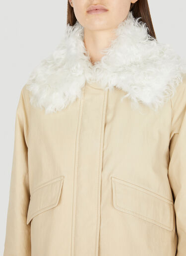 Durazzi Milano Contrast Collar Jacket Cream drz0250001