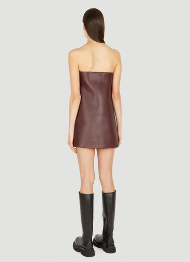 Strapless Stud Trim Dress Durazzi Milano Strapless Stud Trim Dress Brown drz0250010