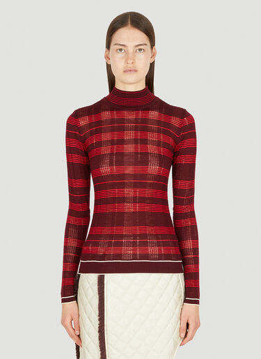 Striped Knitted Sweater Durazzi Milano Striped Knitted Sweater Red drz0250012