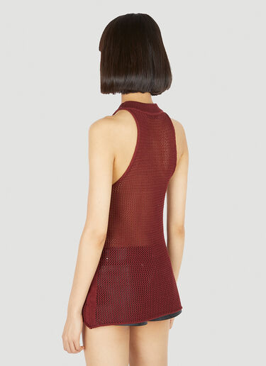 Net Knit Tank Top Durazzi Milano Net Knit Tank Top Burgundy drz0252005