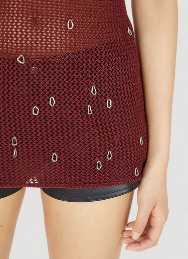 Net Knit Tank Top Durazzi Milano Net Knit Tank Top Burgundy drz0252005