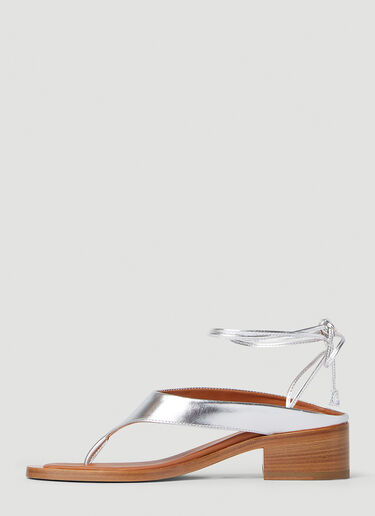 Lace Up Sandals Durazzi Milano Lace Up Sandals Silver drz0252018