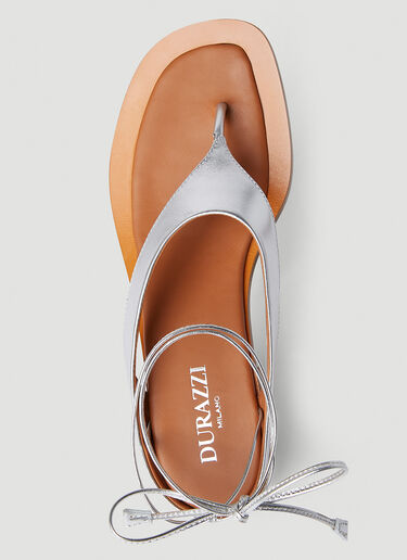 Lace Up Sandals Durazzi Milano Lace Up Sandals Silver drz0252018