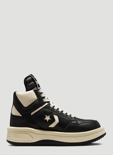Rick Owens DRKSHDW X Converse TURBOWPN High Top Sneakers Black dsc0350003