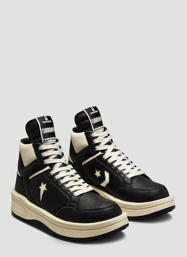 Rick Owens DRKSHDW X Converse TURBOWPN High Top Sneakers Black dsc0350003