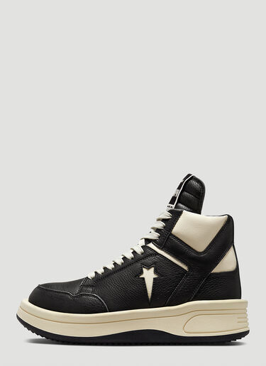 Rick Owens DRKSHDW X Converse TURBOWPN High Top Sneakers Black dsc0350003