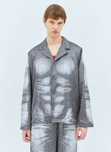 Stains-And-Trompe-Sleep-Top SAVAGE X DIESEL Stains-And-Trompe-Sleep-Top Grey dsf0158001