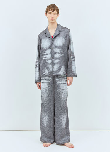 Stains-And-Trompe-Sleep-Top SAVAGE X DIESEL Stains-And-Trompe-Sleep-Top Grey dsf0158001