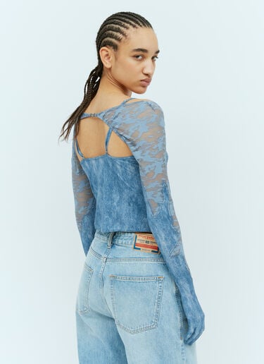 SAVAGE X DIESEL Lace-Bolero Top Blue dsf0258003