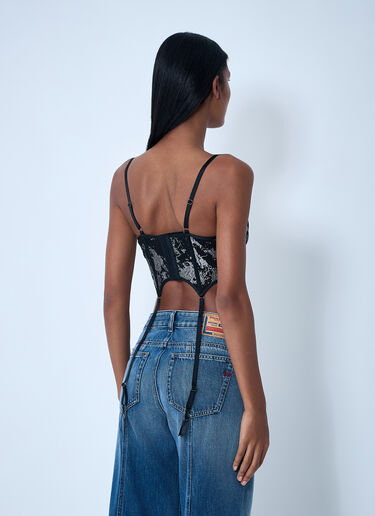 Fishnet Bustier Bra SAVAGE X DIESEL Fishnet Bustier Bra Black dsf0258010