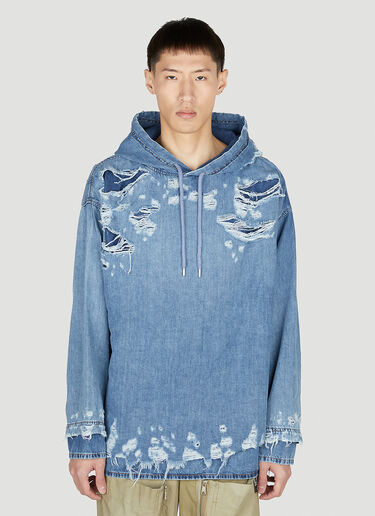 D-UM Denim Hooded Sweatshirt Diesel D-UM Denim Hooded Sweatshirt Blue dsl0151002
