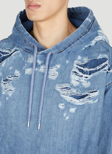 D-UM Denim Hooded Sweatshirt Diesel D-UM Denim Hooded Sweatshirt Blue dsl0151002