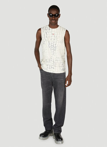 Embossed Tank Top Diesel Embossed Tank Top White dsl0152027
