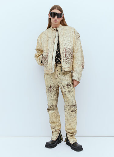 L-Alan Coated Leather Jacket Diesel L-Alan Coated Leather Jacket Gold dsl0154002