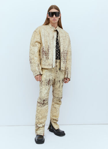 P-Alan Coated Leather Pants Diesel P-Alan Coated Leather Pants Gold dsl0154003