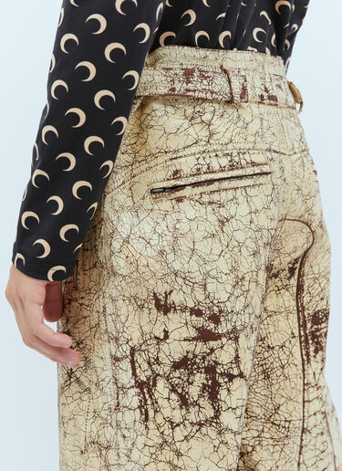 Diesel P-Alan Coated Leather Pants Gold dsl0154003