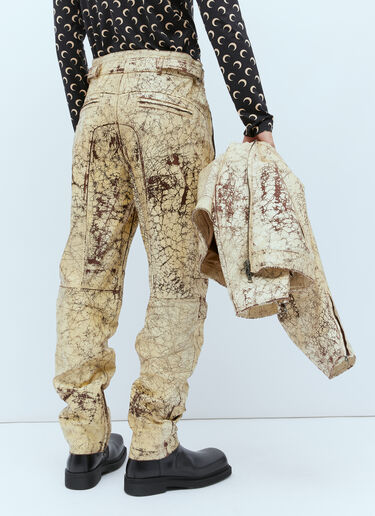 P-Alan Coated Leather Pants Diesel P-Alan Coated Leather Pants Gold dsl0154003