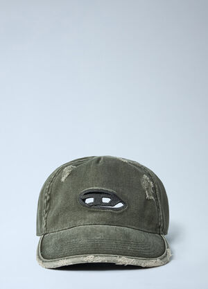 Diesel Logo Motif Baseball Cap Grey dsl0161007
