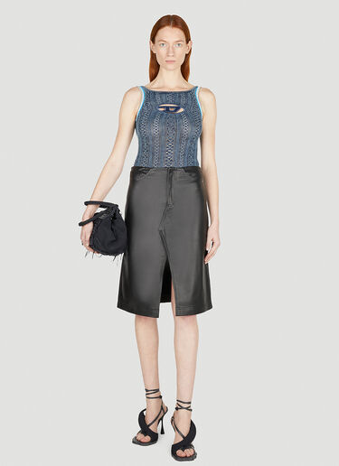 Diesel M-일라그로스 로고 플라크 보디슈트 라이트 블루 dsl0252005