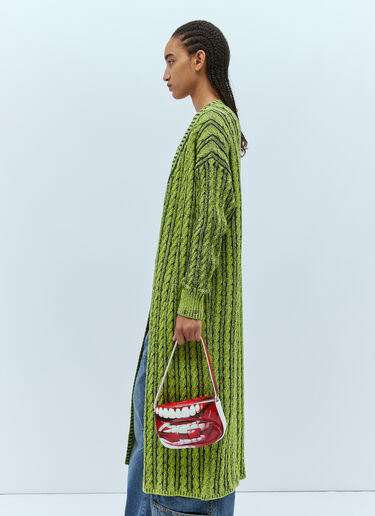 Cable Knit Maxi Cardigan Diesel Cable Knit Maxi Cardigan Green dsl0253016