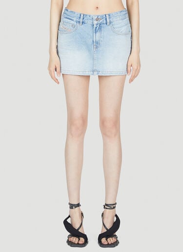 Diesel 디-론-S1 데님 미니스커트 블루 dsl0253021