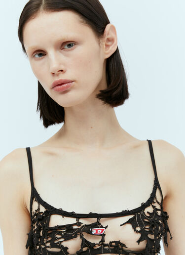Diesel T-Bra-Dev 탑  블랙 dsl0256037