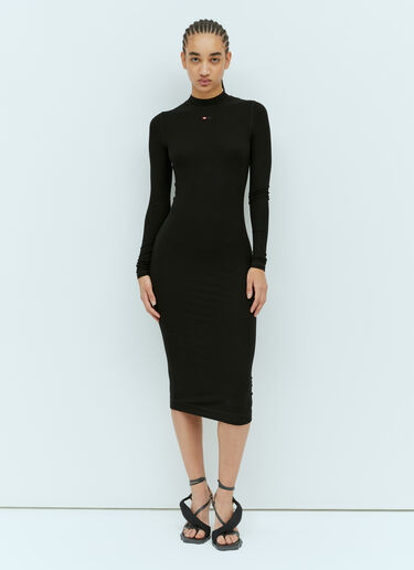 D-Mokky-Ls-Mocrodiv Knit Midi Dress Diesel D-Mokky-Ls-Mocrodiv Knit Midi Dress Black dsl0257018