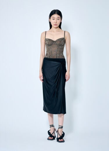 오-실브 미디 스커트 Diesel 오-실브 미디 스커트 블랙 dsl0259007