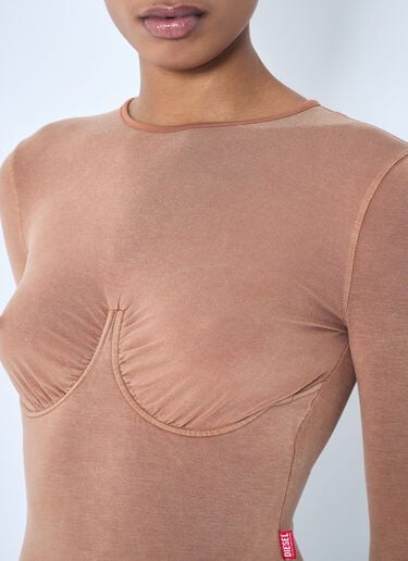 Diesel T-Finne-Q2 Bodysuit Beige dsl0259016