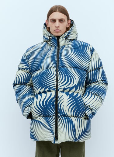 印花衬垫夹克 Dries Van Noten 印花衬垫夹克 蓝色 dvn0154003