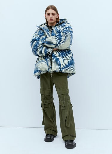 印花衬垫夹克 Dries Van Noten 印花衬垫夹克 蓝色 dvn0154003