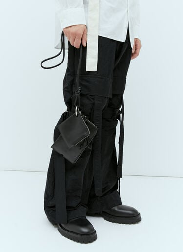 Leather Phone Pouch & Cardholder Dries Van Noten Leather Phone Pouch & Cardholder Black dvn0154043