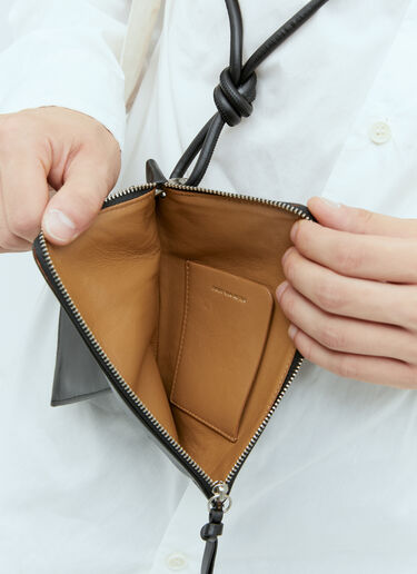 Leather Phone Pouch & Cardholder Dries Van Noten Leather Phone Pouch & Cardholder Black dvn0154043