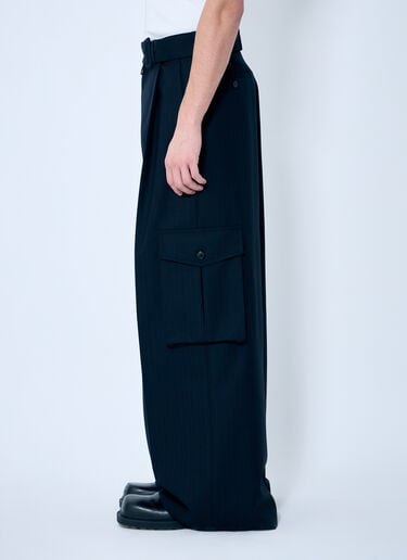Dries Van Noten 피어 핀스트라이프 팬츠  네이비 dvn0158008