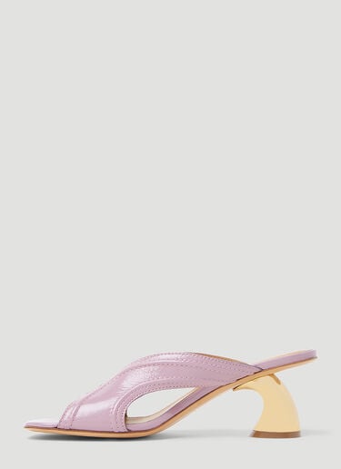Sculptured Heel Mules Dries Van Noten Sculptured Heel Mules Purple dvn0253008
