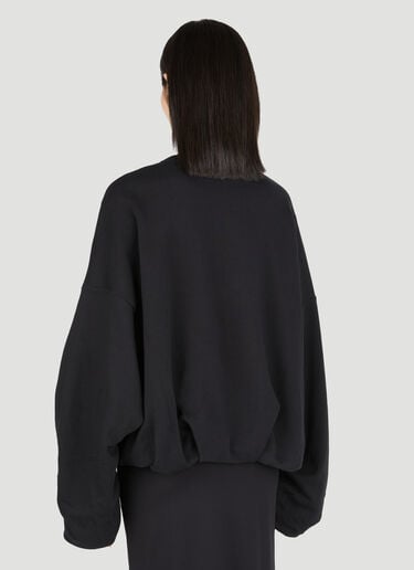 드레이프 스웨트셔츠 Dries Van Noten 드레이프 스웨트셔츠 블랙 dvn0254021
