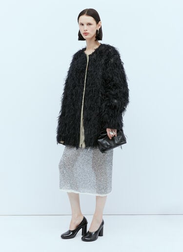 金属色镂空针织半身裙 Dries Van Noten 金属色镂空针织半身裙 银色 dvn0254023