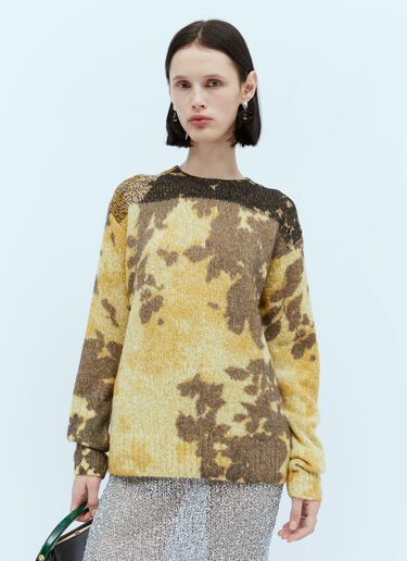 Dries Van Noten 올오버 프린트 스웨터 옐로우 dvn0254027