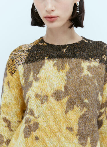 Tout Print Sweater Dries Van Noten Tout Print Sweater Yellow dvn0254027