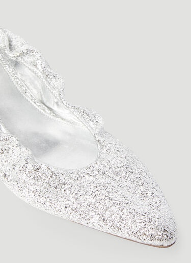 Glitter Flats Dries Van Noten Glitter Flats Silver dvn0255003