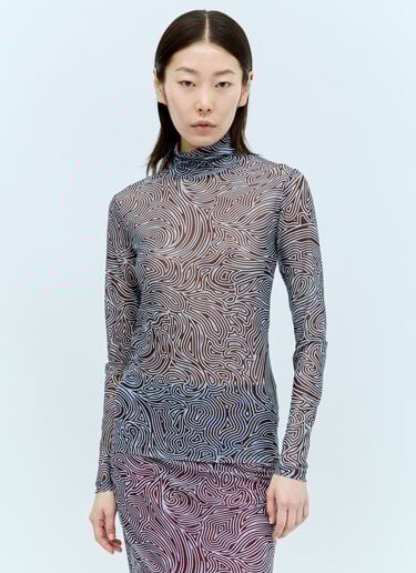 长袖网布上衣 Dries Van Noten 长袖网布上衣 蓝色 dvn0256020