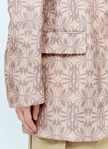 Dries Van Noten 프린트 실크 블레이저  핑크 dvn0256028