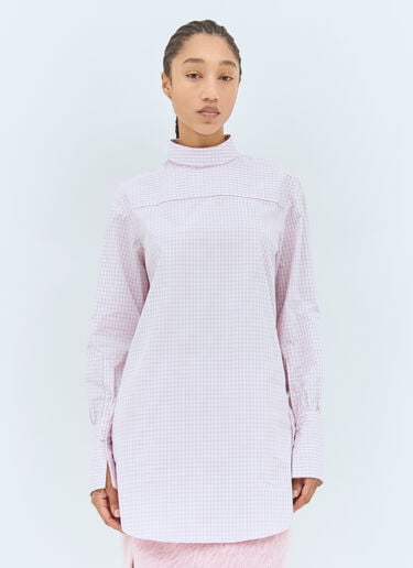 High Neck Shirt Dries Van Noten High Neck Shirt Pink dvn0258003