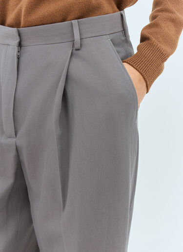 ウールブレンドテーラードパンツ Dries Van Noten ウールブレンドテーラードパンツ グレー dvn0258010