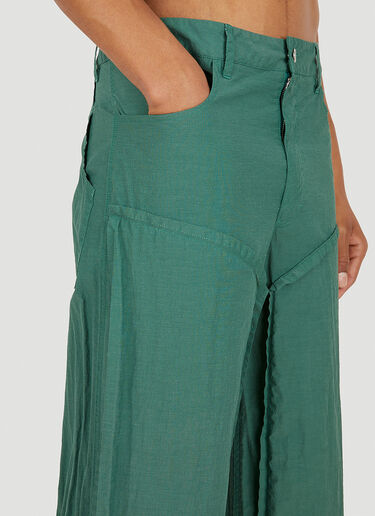 Eckhaus Latta Panel Pants Green eck0148004