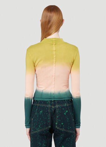 Eckhaus Latta Lapped Baby Turtleneck Top Pink eck0242007