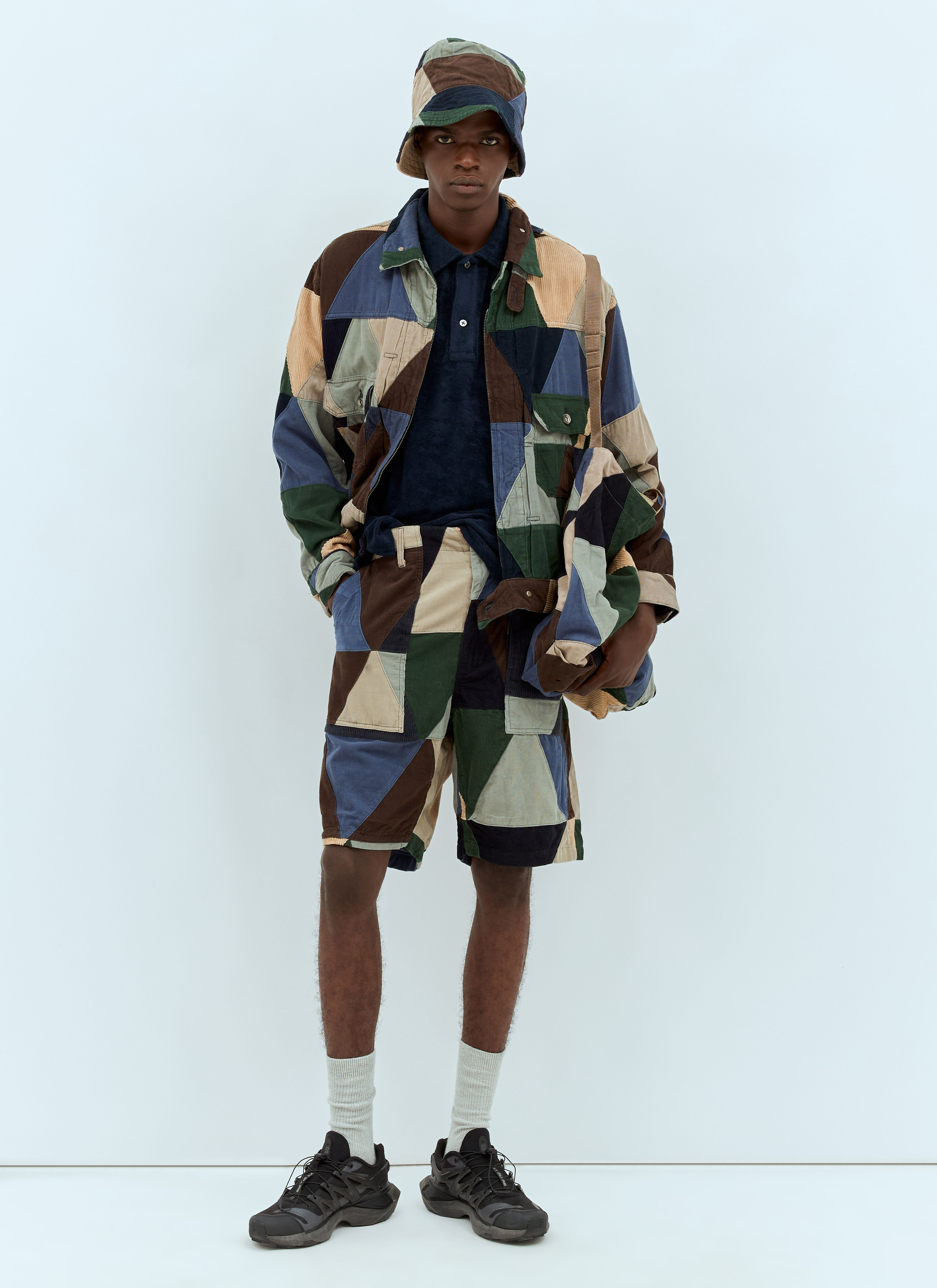 ENGINEERED GARMENTS パッチワーク NEEDLES RRL Engineered Garments Men's' Patchwork Trucker Jacket in