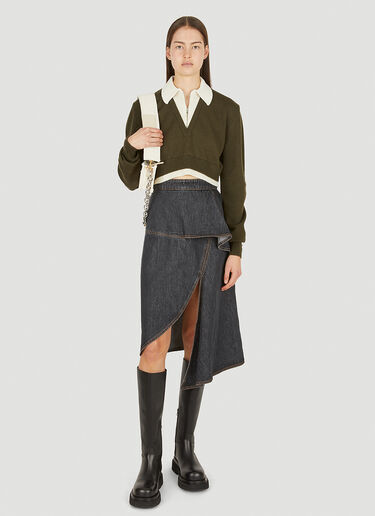 Cropped Zip Sweater Elleme Cropped Zip Sweater Khaki elm0249022