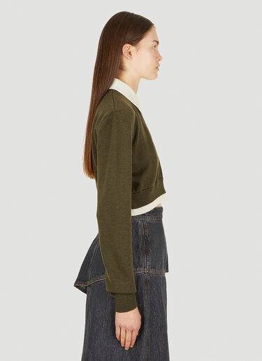Cropped Zip Sweater Elleme Cropped Zip Sweater Khaki elm0249022